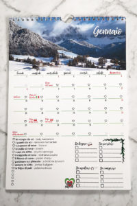 kalendarz przyimkowy przykładowe rozmieszczenie naklejek