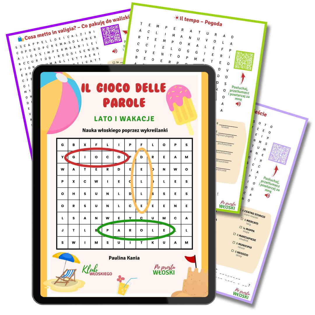 Il gioco delle parole: lato i wakacje