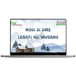 Webinar – Modi di dire legati all'inverno